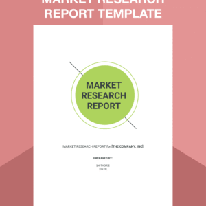 Market Research Report Writing