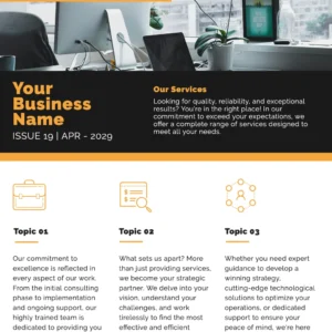 Email Newsletter Template Design